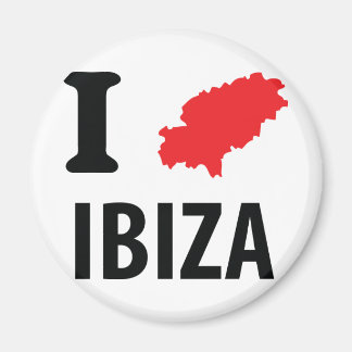 I kärlek Ibiza-konturikon Magnet