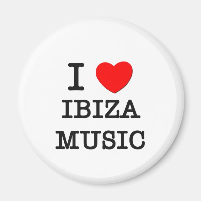 I Kärlek Ibiza Music Magnet (Framsidan)