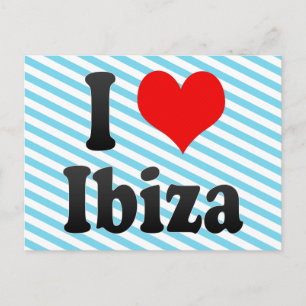 I Kärlek Ibiza, Spanien. Me Encanta Ibiza, Spanien Vykort