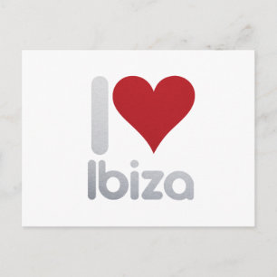 I KÄRLEK IBIZA VYKORT