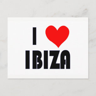 I Kärlek Ibiza-vykort Vykort