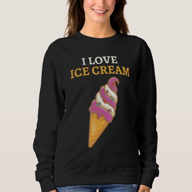 I Kärlek Ice Cream T Shirt (Framsida)