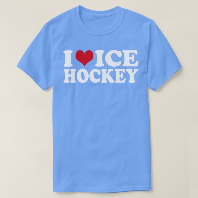 I Kärlek Ice Hockey1 T Shirt (Design framsida)