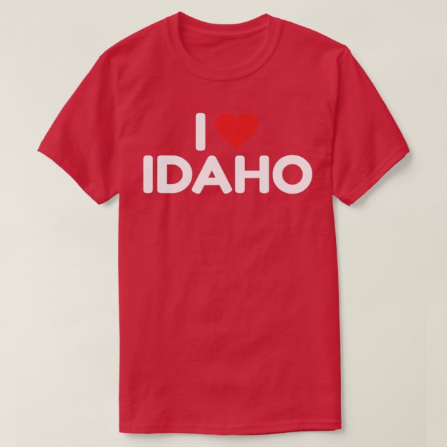 I Kärlek Idaho 2 T Shirt (Design framsida)