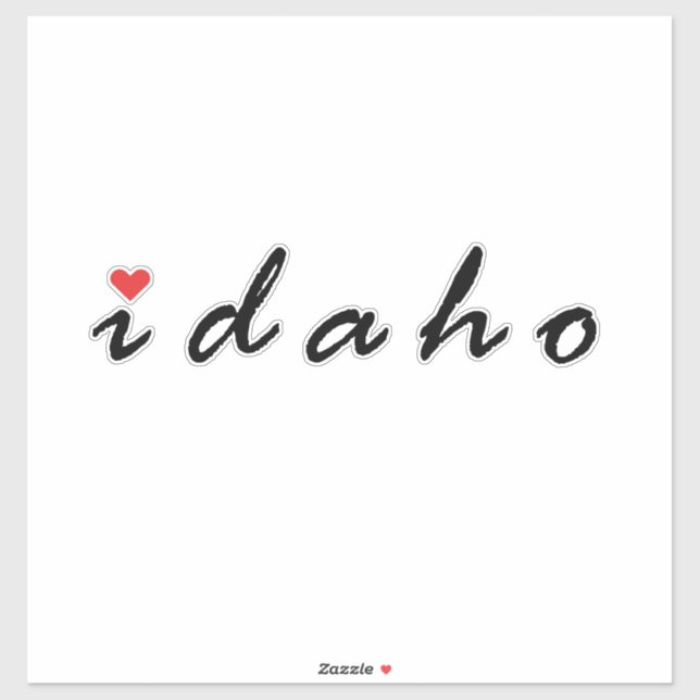 I kärlek Idaho Klistermärken (Ark)