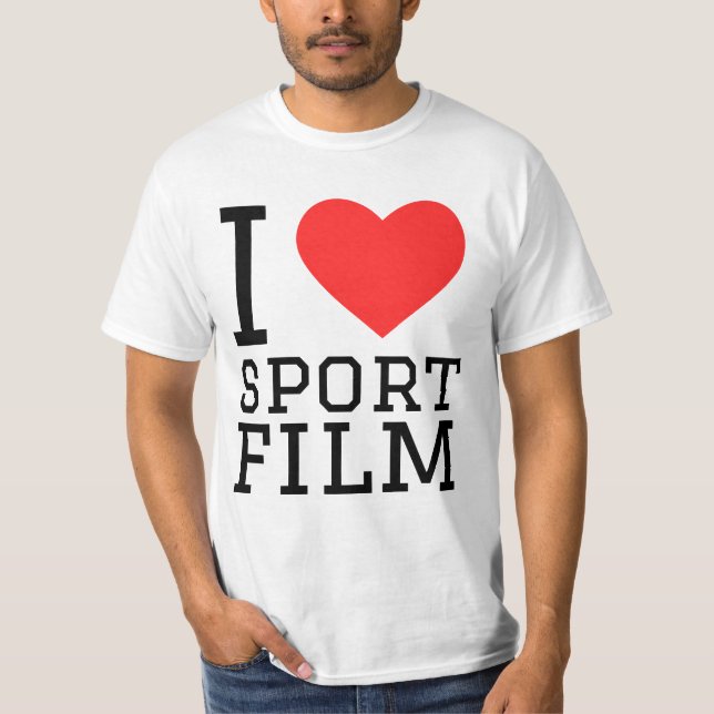 I kärlek idrottsfilm t shirt (Framsida)