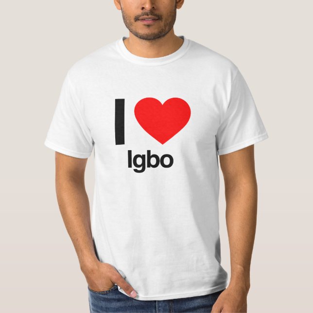 i kärlek igbo t-shirt (Framsida)
