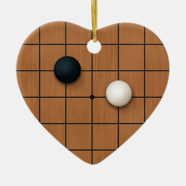 I Kärlek Igo Anpassningsbar Heart Julgransprydnad Keramik (Framsidan)
