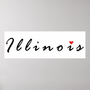 I kärlek Illinois Poster