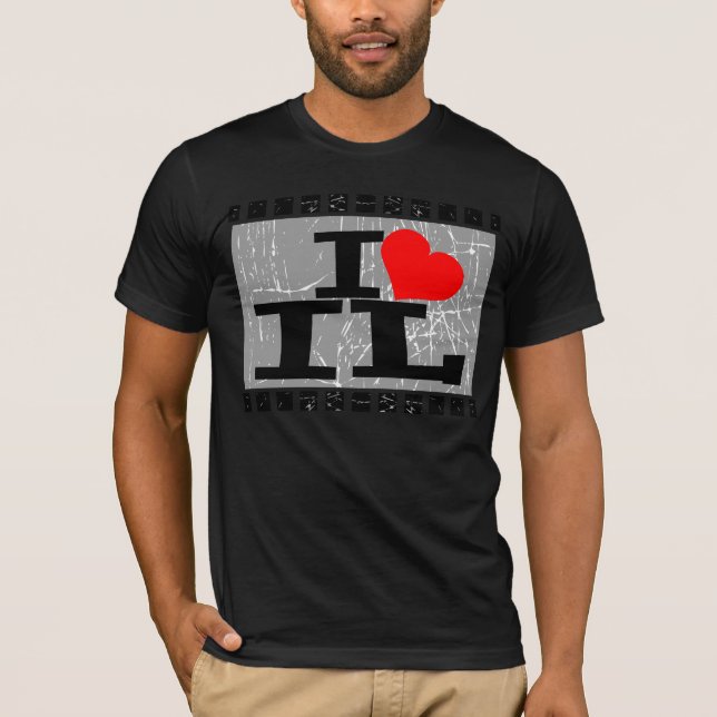 I kärlek Illinois Tee (Framsida)