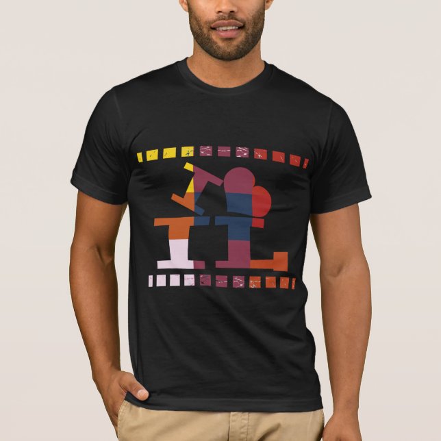 I kärlek Illinois Tee Shirt (Framsida)