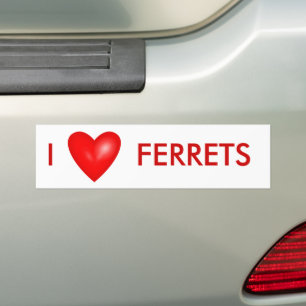 I Kärlek Illrar med Red Heart Bildekal
