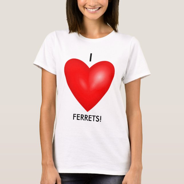 I Kärlek Illrar med Red Heart Women's T Shirt (Framsida)