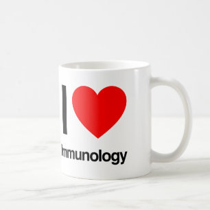 i kärlek immunologi kaffemugg