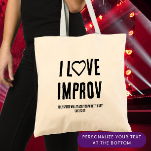 I KÄRLEK IMPROV Christian Imreservation Tygkasse