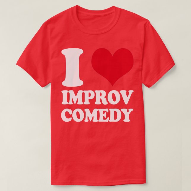 I Kärlek Improv Comedy T Shirt (Design framsida)