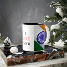 I KÄRLEK INDIA FLAGGA