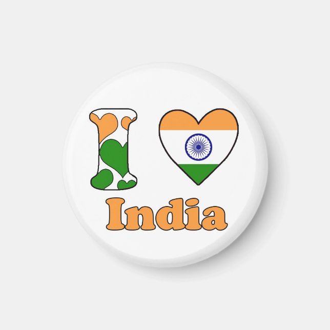 I kärlek India magnet (Framsidan)