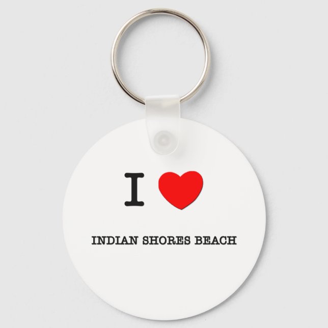 I Kärlek Indian Shores Beach Florida Nyckelring (Framsida)
