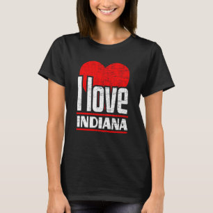 I Kärlek Indiana Bästa hemstat jag Heart Indiana T Shirt