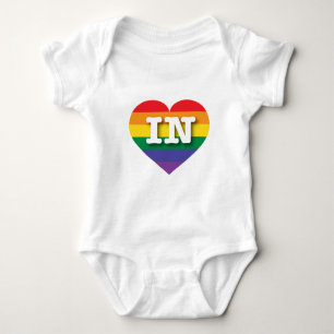 I Kärlek Indiana Rainbow Heart T-shirt