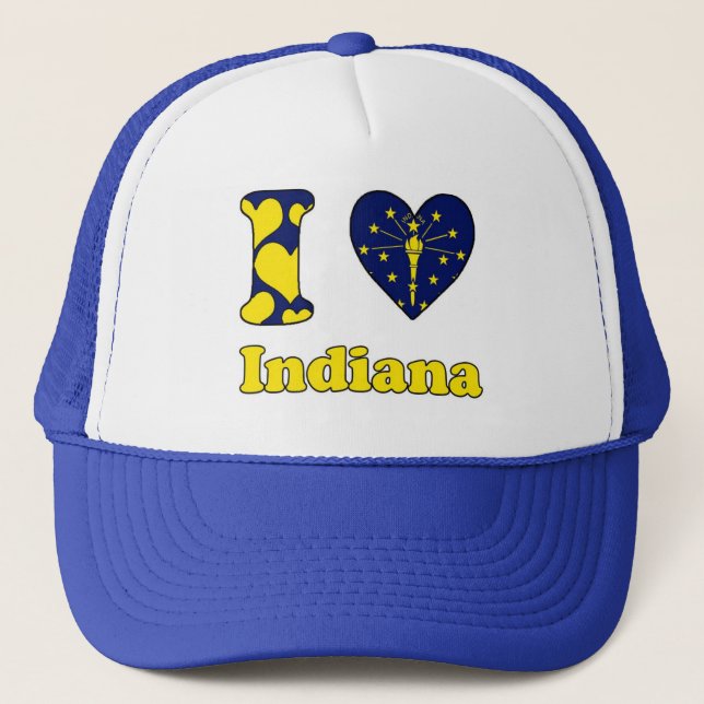 I kärlek Indiana Truckerkeps (Framsida)