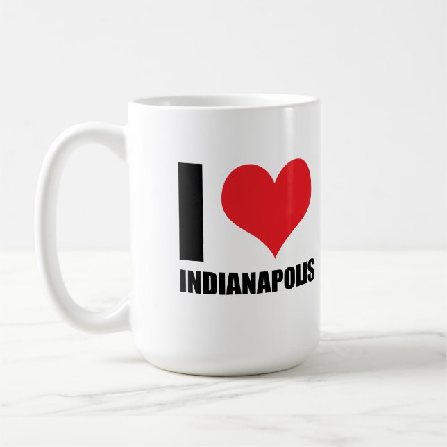 I kärlek Indianapolis Kaffemugg (Vänster)