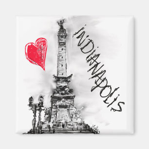 I kärlek indianapolis magnet