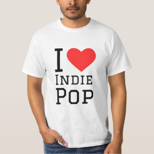 I kärlek indie pop t shirt