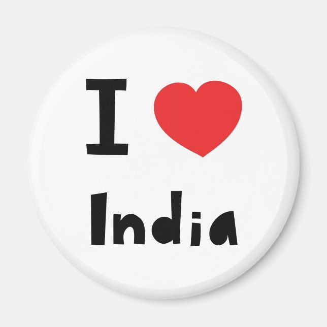I kärlek Indien Magnet (Framsidan)
