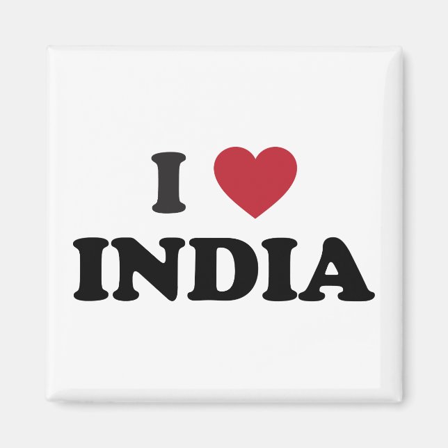 I Kärlek Indien Magnet (Framsidan)