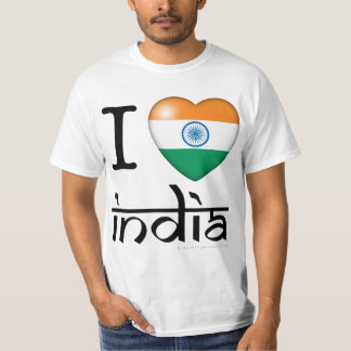 I Kärlek Indien T Shirt