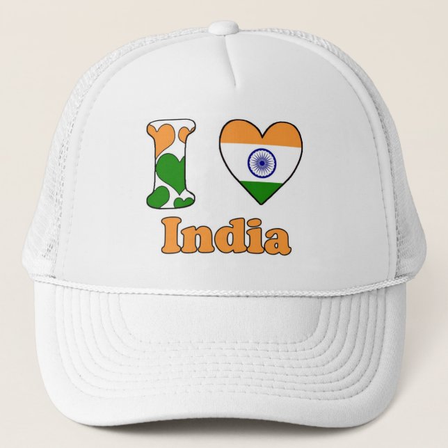 I kärlek Indien Truckerkeps (Framsida)