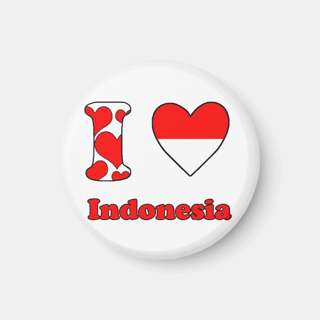 I kärlek Indonesia magnet (Framsidan)
