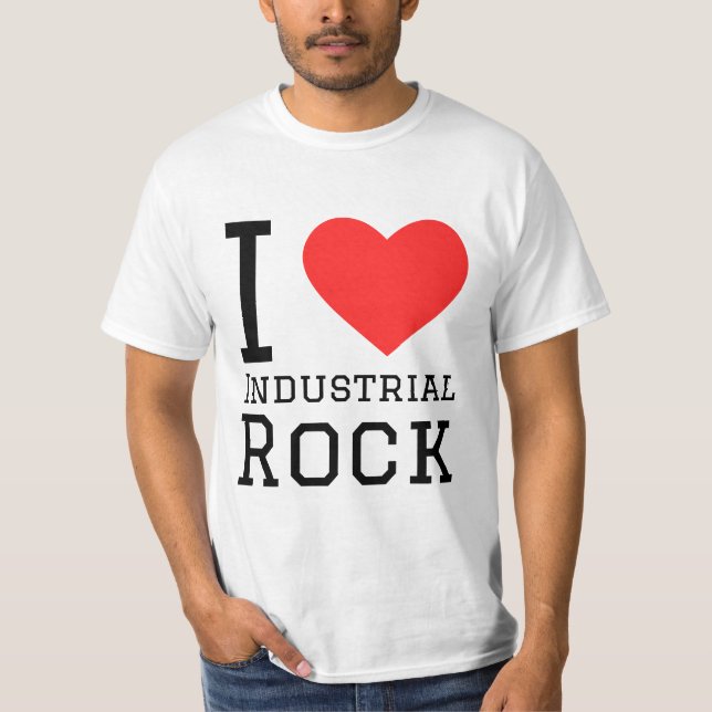 I kärlek industriellt sten t shirt (Framsida)