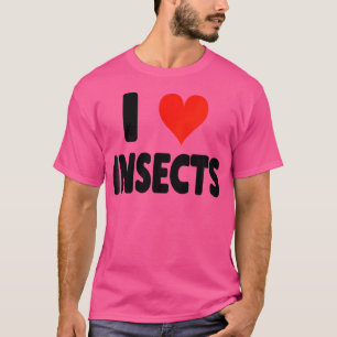I Kärlek Insekter-Heart Kryp Spiders Grasopers Cr T Shirt