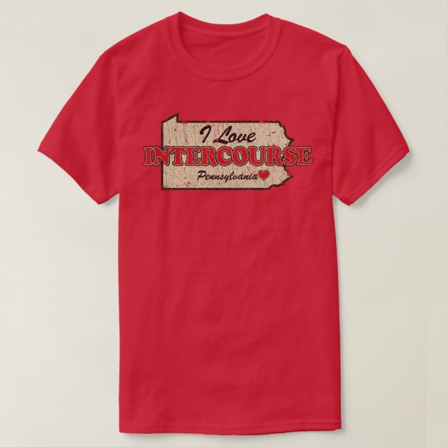 I Kärlek Interkurs Pennsylvania 1814 T Shirt (Design framsida)