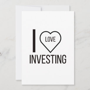 I KÄRLEK INVESTERING JULKORT