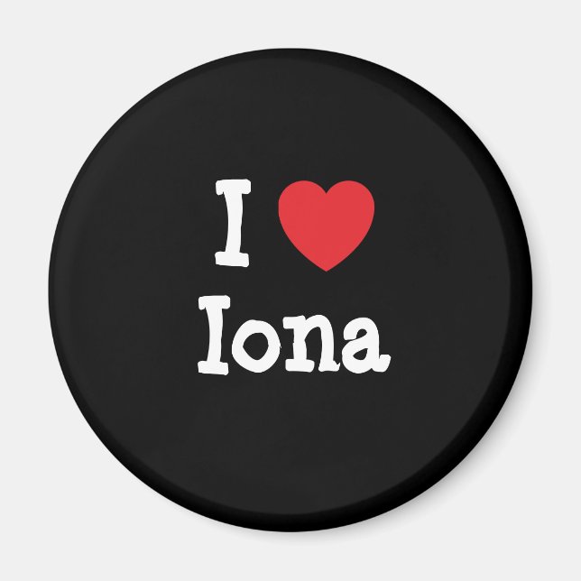 I kärlek Iona eart T-Shirt Magnet (Framsidan)