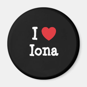 I kärlek Iona hjärta T-Shirt Magnet