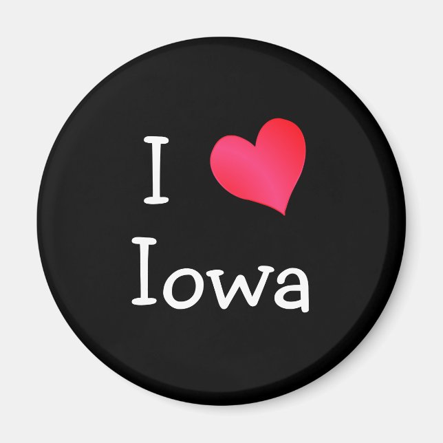 I Kärlek Iowa Magnet (Framsidan)