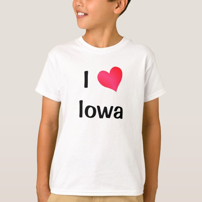 I Kärlek Iowa T-shirt (Framsida)