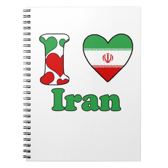 I kärlek Iran Anteckningsbok (Framsidan)