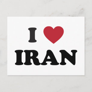 I Kärlek Iran Vykort