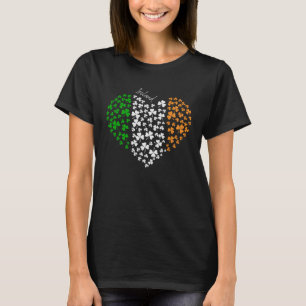 I Kärlek Ireland Lycklig St Patrick's Day Shamrock T Shirt