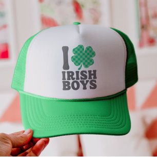 I Kärlek Irish Boys Funny Shamrock St patricks day Keps