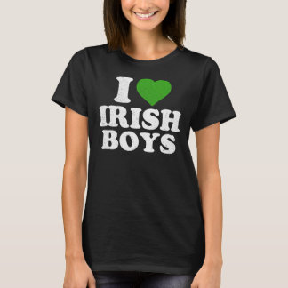 I Kärlek Irish Boys Funny St patrick's day Heart S T Shirt