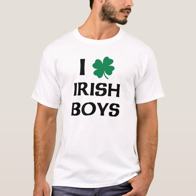 I Kärlek Irish Boys T-Shirt (Framsida)