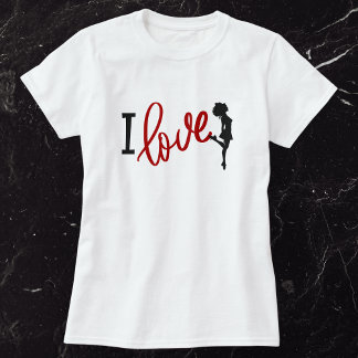 I Kärlek Irish Dance - Hard Shoe Irish Dancer T Shirt