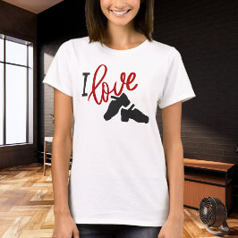 I Kärlek Irish Dance - Hard Shoe T Shirt